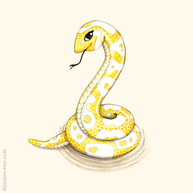 650x650 Snake Watercolor Painting Animal Alphabet Print . S Is - Snake Watercolor