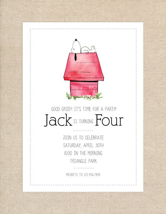 570x732 Snoopy Watercolor Birthday Invitation By Paperandplaydesign - Snoopy Watercolor