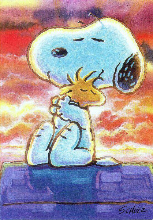 500x721 Snoopy Shared By An Thielen On We Heart It - Snoopy Watercolor
