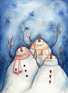 236x323 889 Best Jar Painting Snowmen Images Snowman - Snowman Watercolor Painting