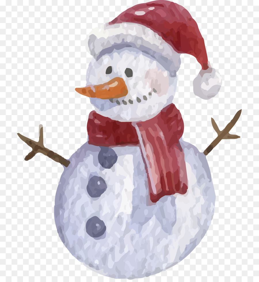 900x980 Snowman Watercolor Painting Christmas Illustration - Snowman Watercolor Painting