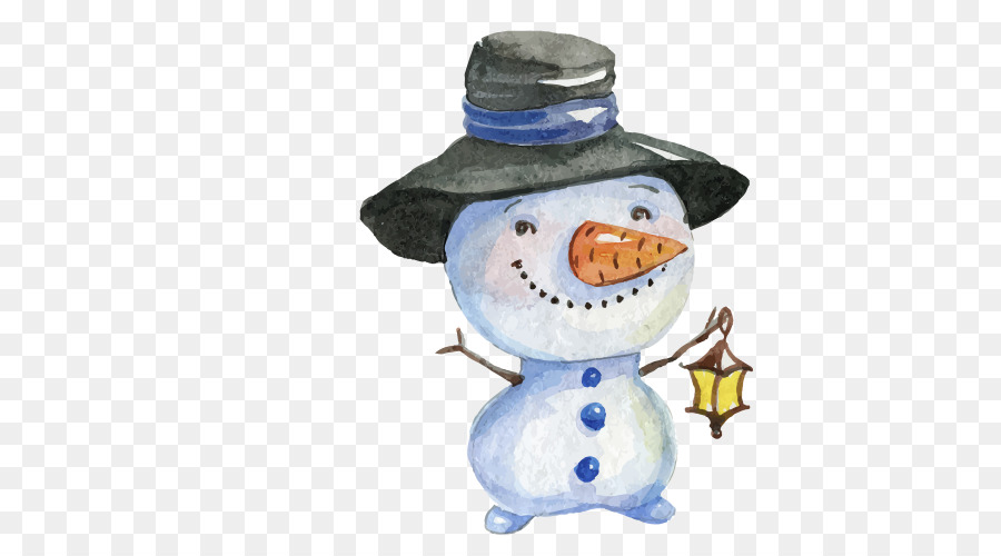 900x500 Watercolor Painting Christmas Snowman Drawing - Snowman Watercolor Painting