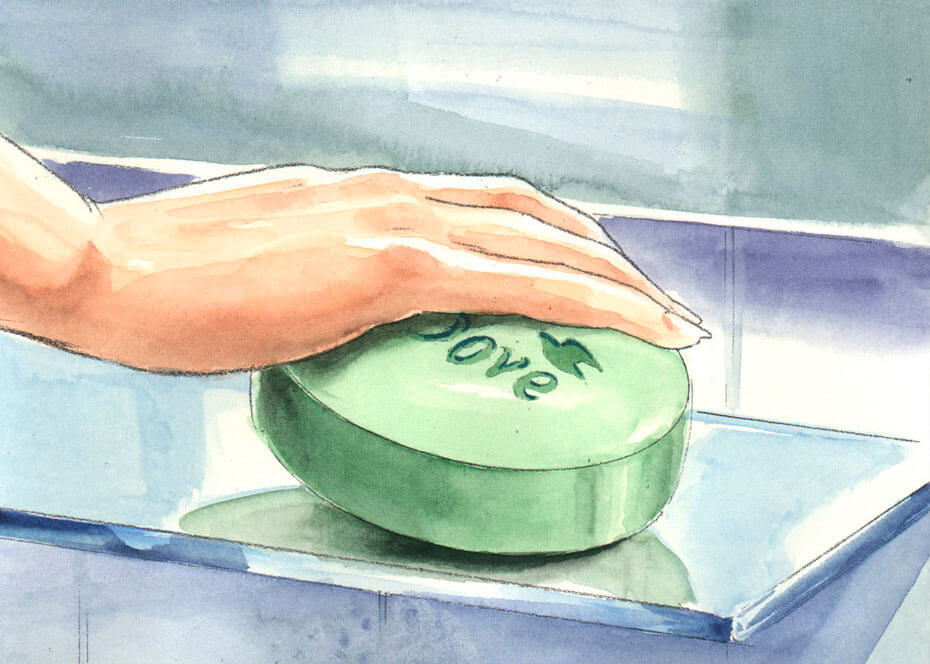 930x664 Envisionaire Dove Soap - Soap Watercolor