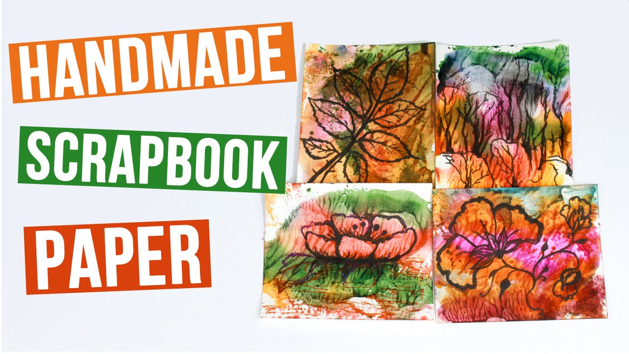 1280x720 How To Make Scrapbook Paper Soap Watercolor Printing - Soap Watercolor