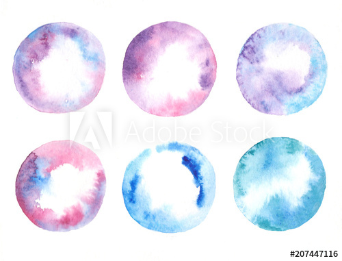 500x381 Watercolor Collection Of Soap Bubbles. Color Elements For - Soap Watercolor