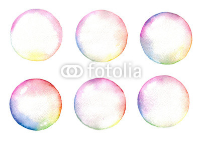 400x280 Watercolor Rainbow Soap Bubbles Set Isolated Buy Photos Ap - Soap Watercolor