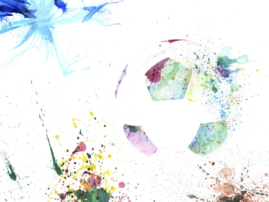 1032x774 Watercolor Soccer Ball By Eyvindwolf - Soccer Watercolor