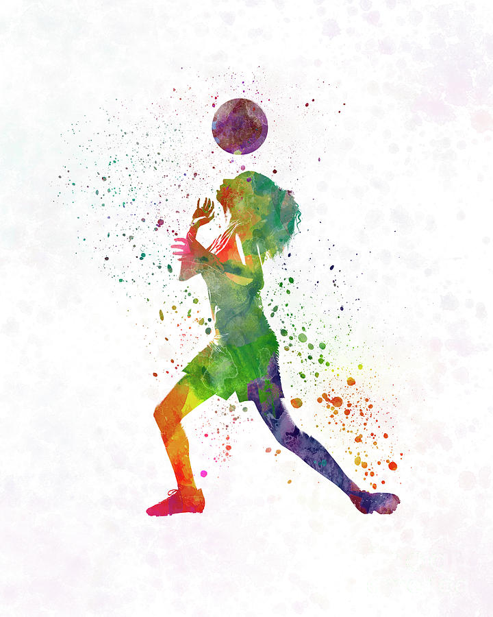 Soccer Watercolor at PaintingValley.com | Explore collection of Soccer ...