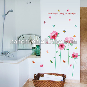 350x350 Pink Flowers Watercolor Porch Sofa Living Room Corridor Bedroom Tv - Sofa Watercolor