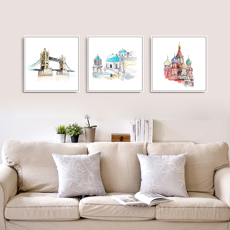 800x800 Zechuan Paintings Living Room Decorative Painting Sofa Wall - Sofa Watercolor