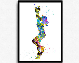 340x270 Softball Wall Decor Etsy - Softball Watercolor