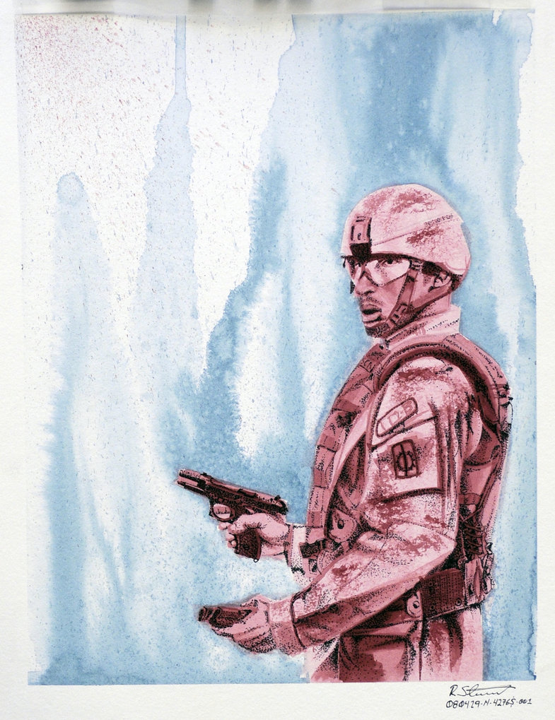 785x1019 Watercolor Soldier By Deemwun - Soldier Watercolor