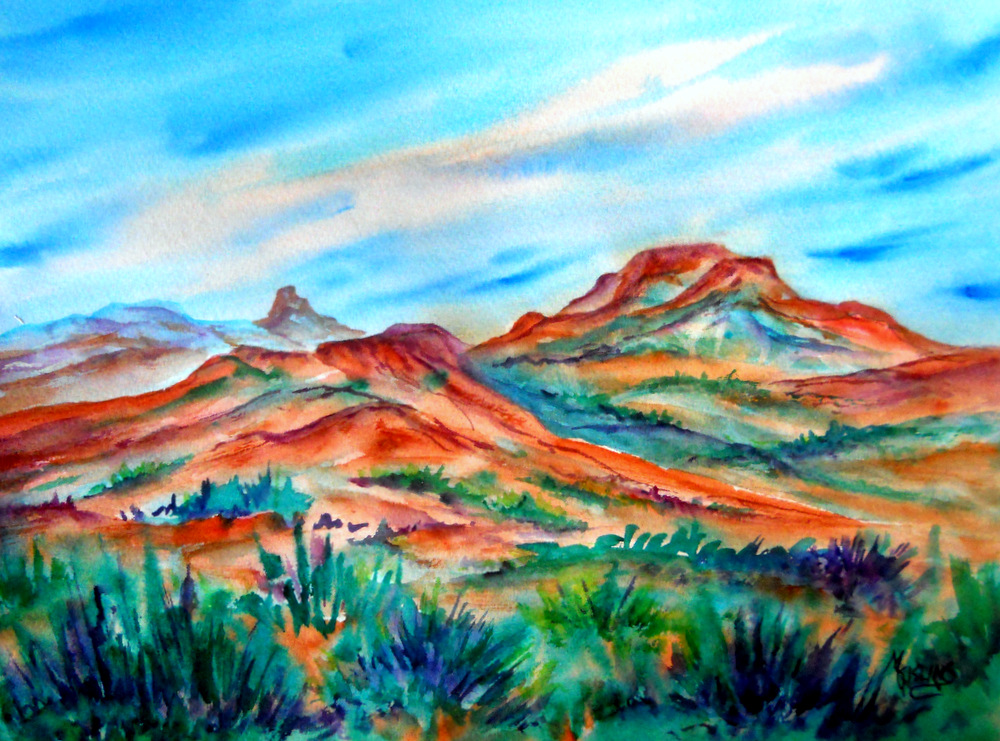 1000x741 Martha Kisling Art With Heart Song Of The Southwest By - Southwest Watercolor