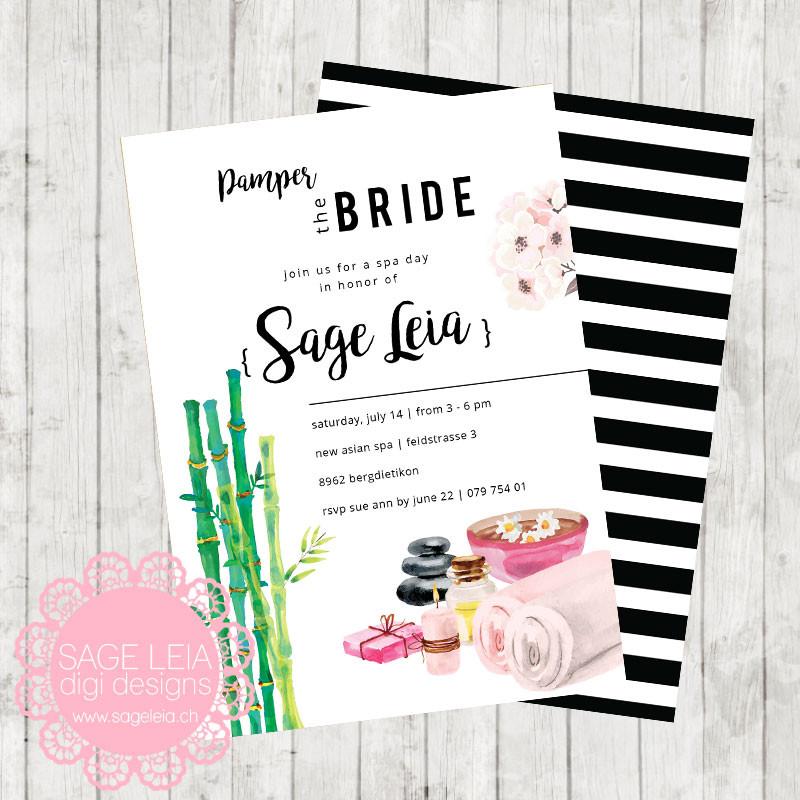 800x800 Custom Printable Asian Spa Watercolor Modern Chic Black White - Spa Watercolor