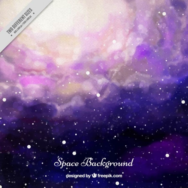 626x626 Watercolor Beautiful Space Background Vector Free Download - Space Watercolor