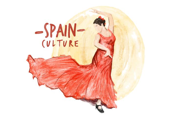 700x490 Free Spain Culture Watercolor Vector - Spain Watercolor