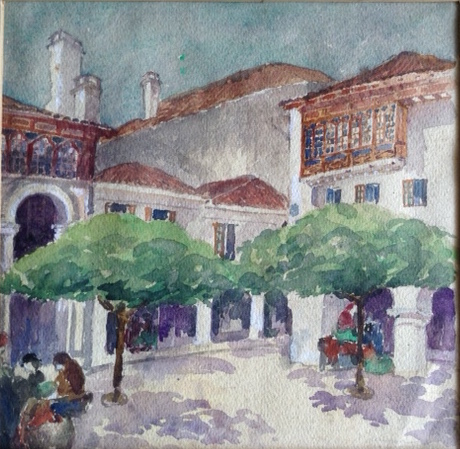 460x449 Spain William Sanger - Spain Watercolor