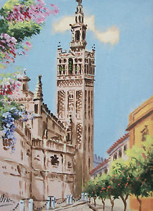 218x300 A. Uria - Spain Watercolor