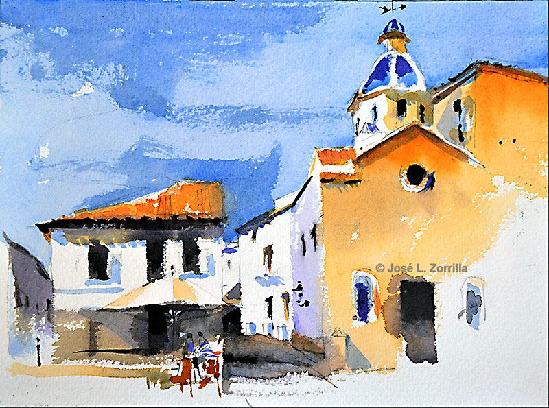 800x595 Altea Watercolours 10 In 2018 Spain - Spain Watercolor