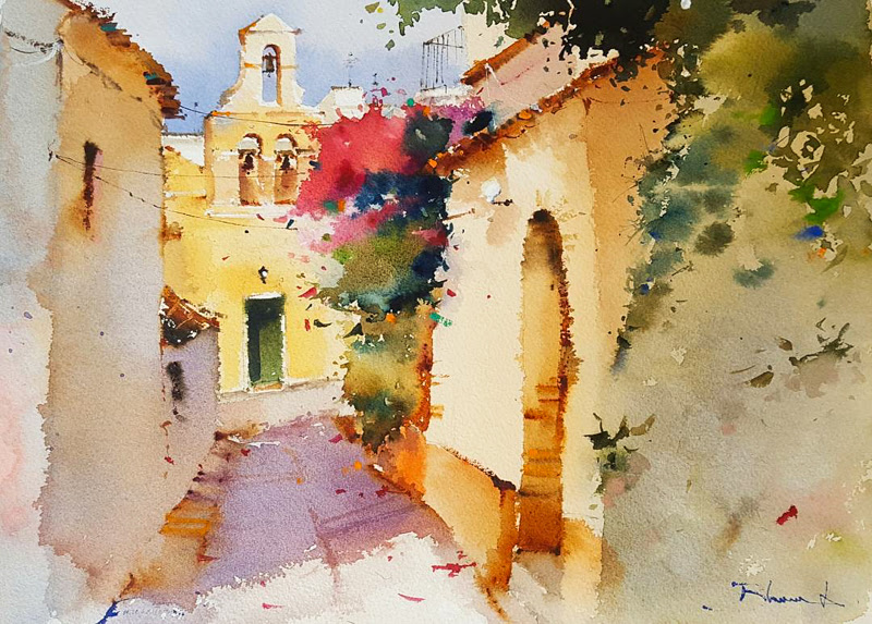 800x573 Artospective Beautiful Watercolor Paintings By Blanca Alvarez - Spain Watercolor