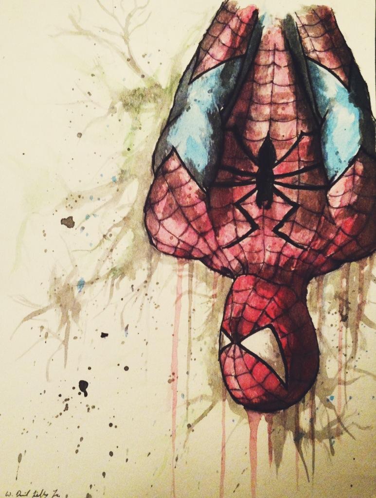 773x1024 Spiderman, Watercolor And Ink - Spiderman Watercolor