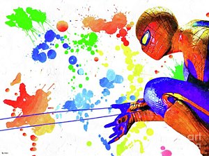 300x225 Amazing Spider Man Posters Fine Art America - Spiderman Watercolor