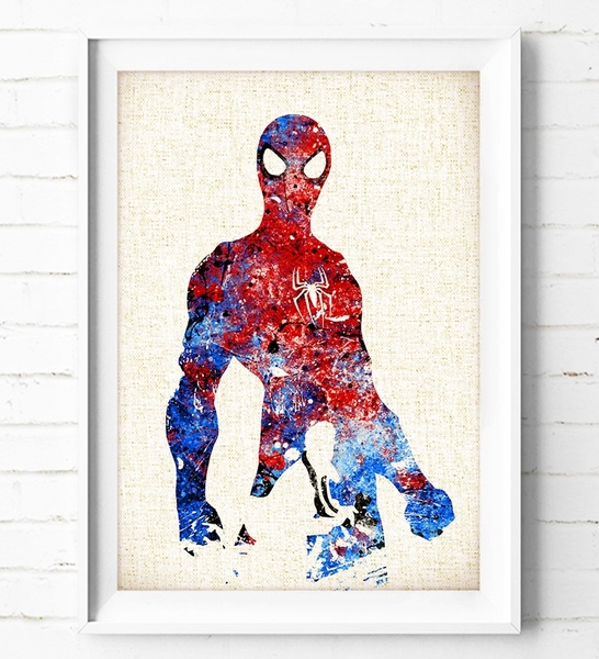 546x600 Wish Spiderman - Spiderman Watercolor