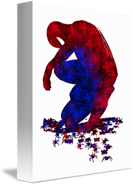 468x650 Spiderman Watercolor Art By Mary Alhadif - Spiderman Watercolor