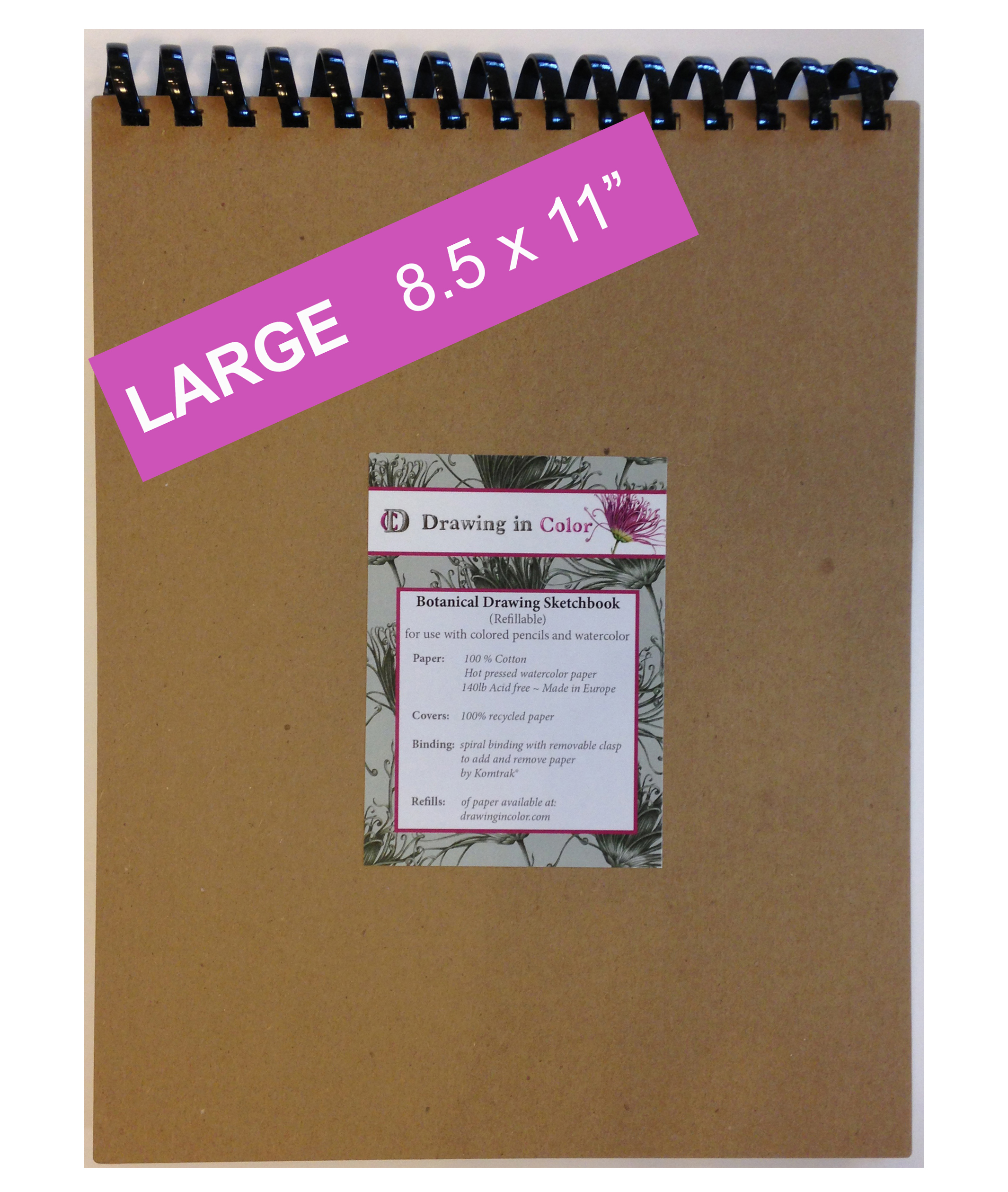 2130x2518 Hot Pressed Watercolor Paper Spiral Pad Large - Spiral Watercolor