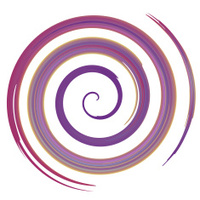 200x200 Purple Watercolor Spiral, Vector Illustration Stock Vector - Spiral Watercolor