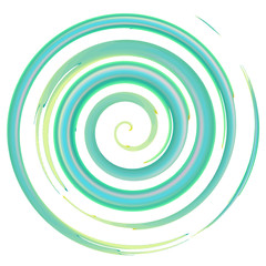 240x240 Blue Watercolor Spiral, Vector Illustration - Spiral Watercolor