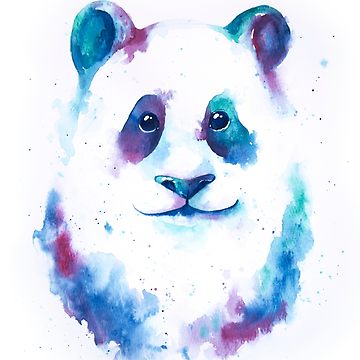 360x360 Panda Splash - Splash Of Watercolor
