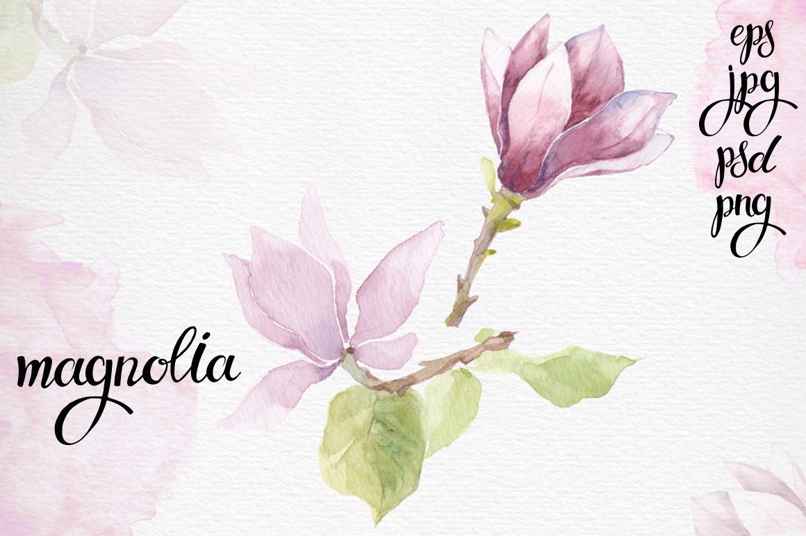 1160x772 Spring Flowers. Watercolor Set. - Spring Flowers Watercolor