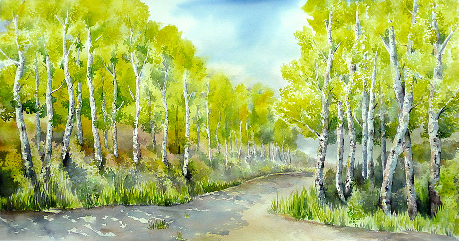 920x483 Spring Green Expeditionary Art - Spring Watercolor Paintings