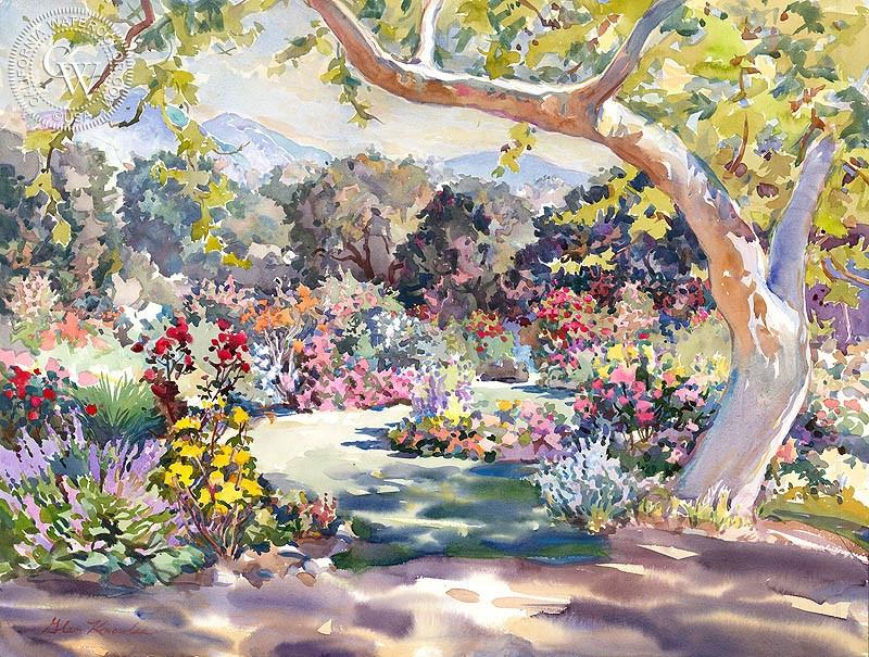 800x605 Spring In Descanso, Art By Glen Knowles California Watercolor - Spring Watercolor Paintings