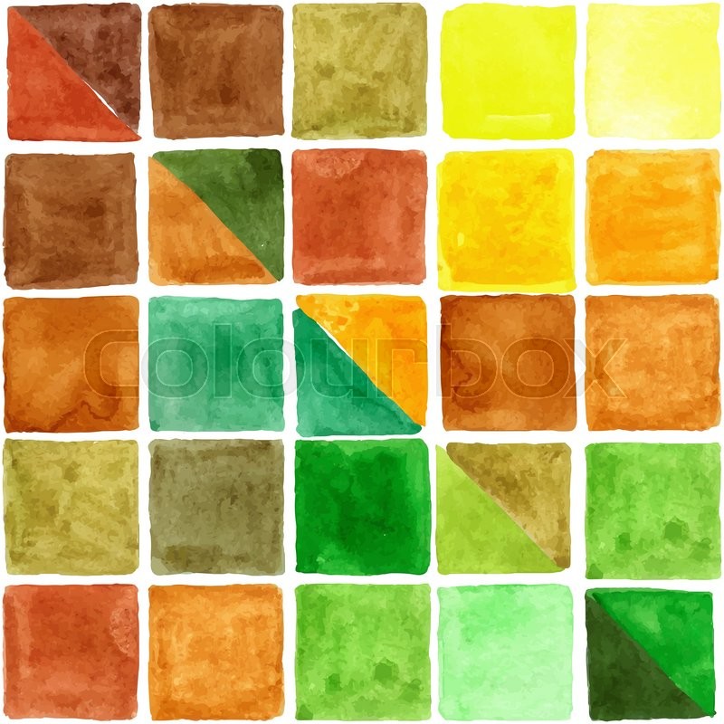 800x800 Watercolor Geometric Abstract Seamless Pattern Background.colorful - Square Watercolor