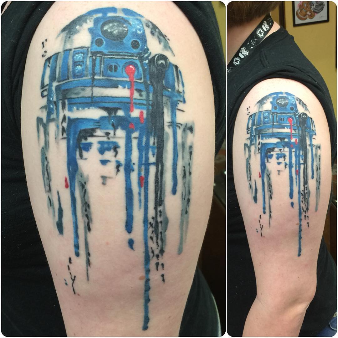 1080x1080 Watercolor Star Wars Tattoo Venice Tattoo Art Designs - Star Wars Watercolor