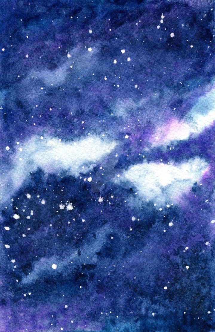 720x1111 Starry Sky 2 By Beckypennart - Starry Sky Watercolor
