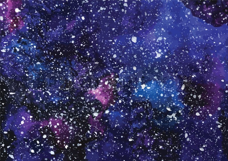 Starry Sky Watercolor at PaintingValley.com | Explore collection of ...
