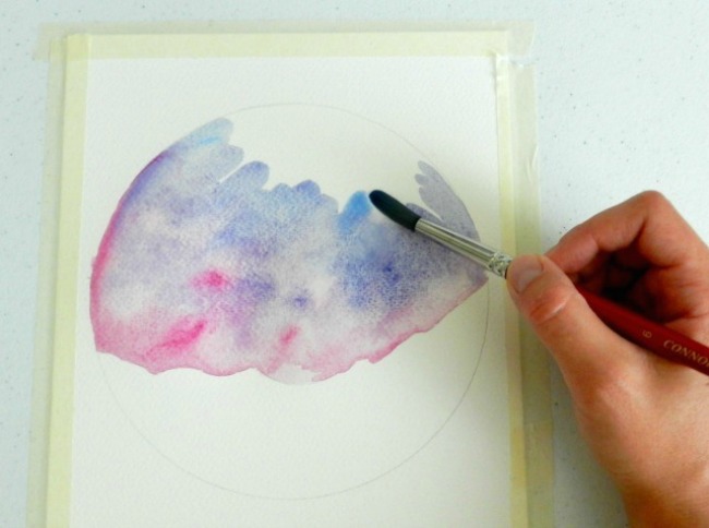 650x484 How To Paint A Night Sky In Watercolor Two Tutorials - Starry Sky Watercolor