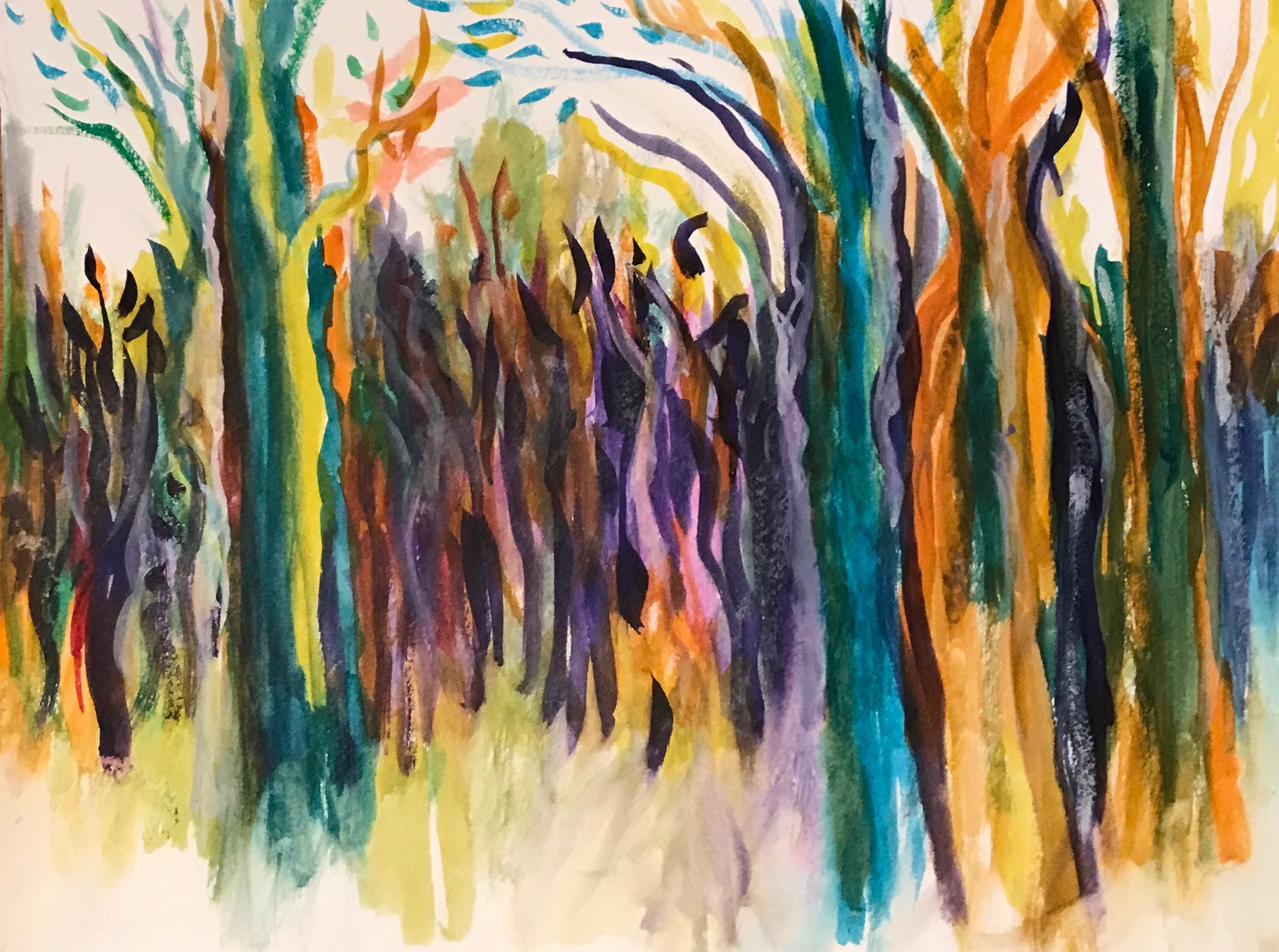 2056x1530 Start With A Doodle Watercolor Painting Jeanmessnerart - Starting A Watercolor Painting