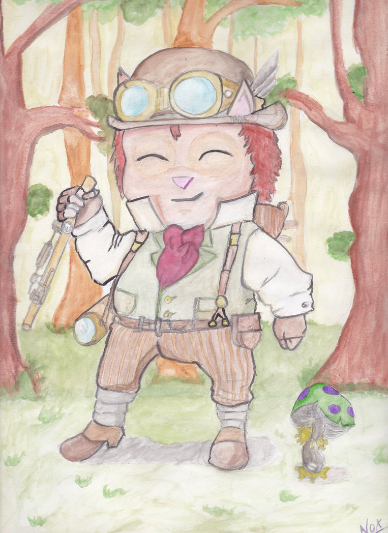 763x1048 Teemo Steampunk ! - Steampunk Watercolor