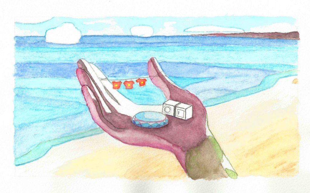 1024x640 Steven Universe Watercolor By Seigner - Steven Universe Watercolor