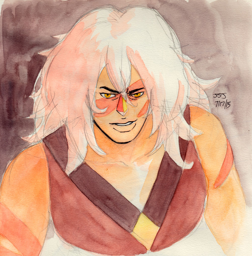 1000x1018 The Comic Art Of Jorge Santiago Jr. Jasper Steven Universe - Steven Universe Watercolor
