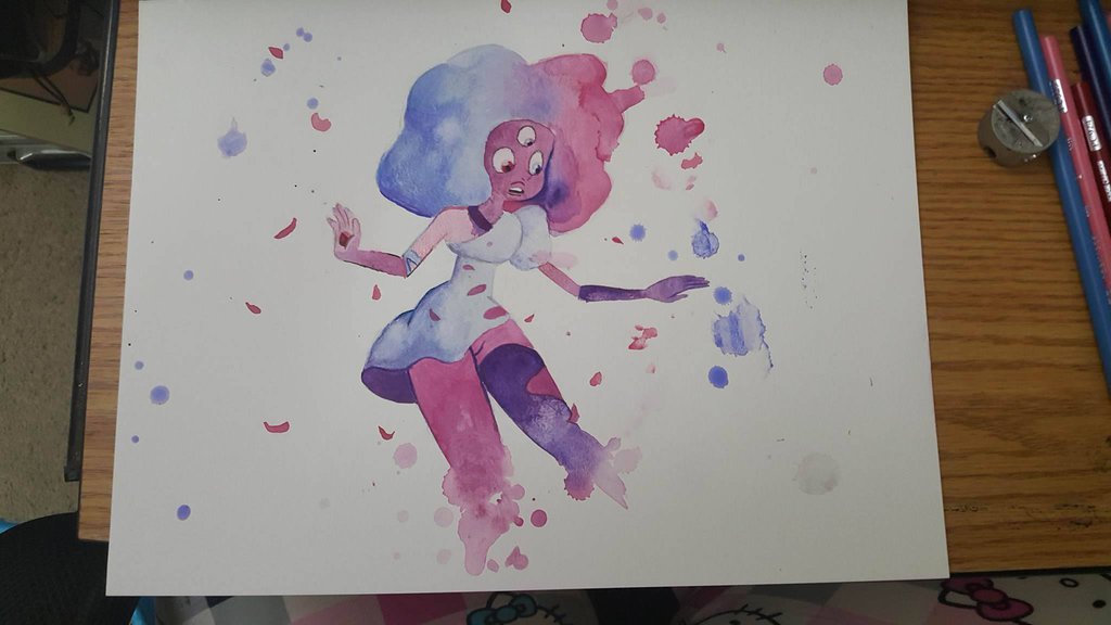 1024x576 Garnet Watercolor By Puddincakes - Steven Universe Watercolor