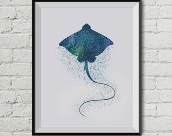 340x270 Stingray Watercolor - Stingray Watercolor