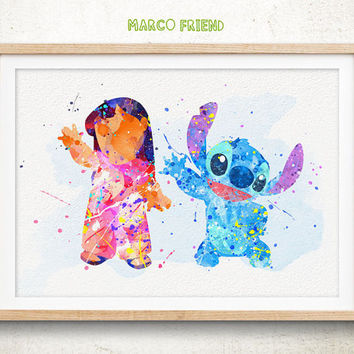 354x354 Lilo Amp Stitch - Stitch Watercolor
