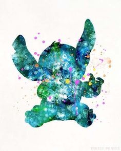 236x295 Stitch Print Lilo And Stitch Watercolor Art Nursery Print Stitch - Stitch Watercolor