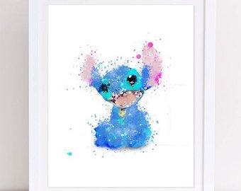 340x270 Stitch Watercolor Etsy - Stitch Watercolor