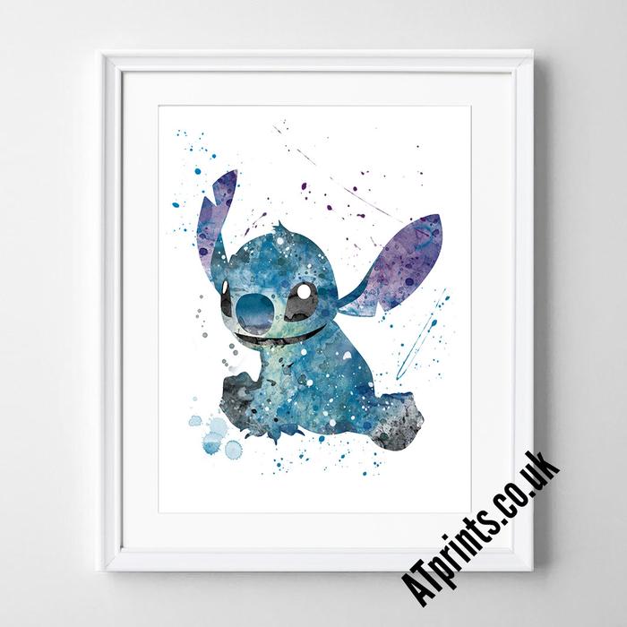 Stitch Watercolor at PaintingValley.com | Explore collection of Stitch ...